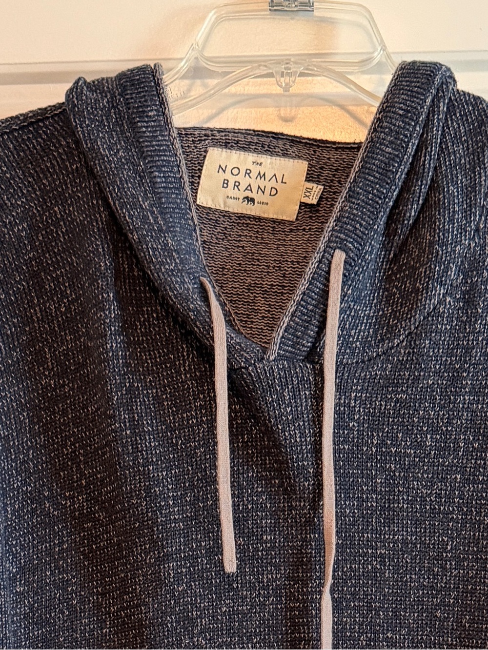 Men’s Hooded Knit Pullover XXL